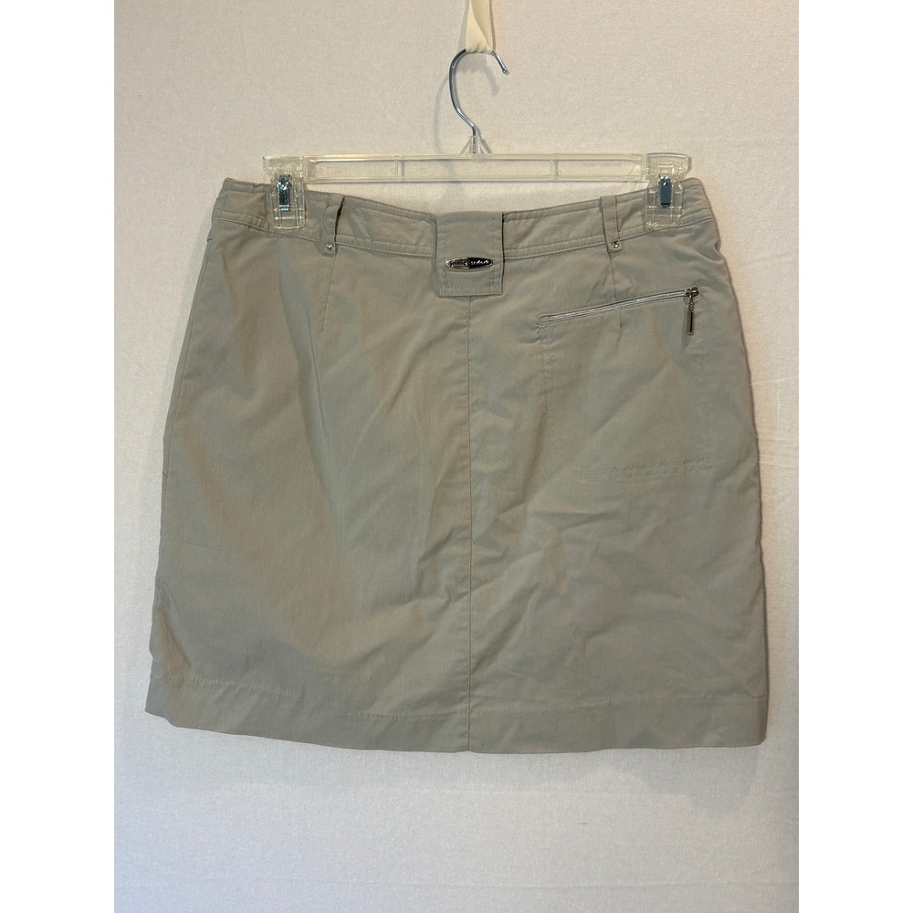 Jamie Sadock Womens Golf Skort Gray Size 10 Activewear Skirt Zipper Pockets - Picture 8 of 10